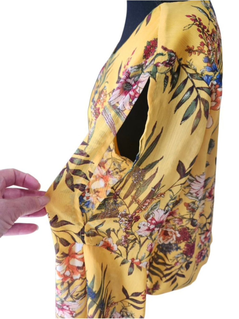 ALYX Yellow Floral Blouse L - Picture 4 of 9